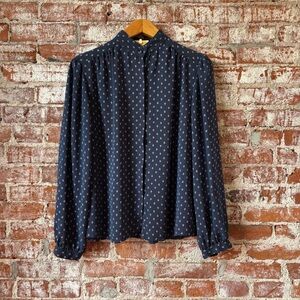 Ladies vintage polyester blouse